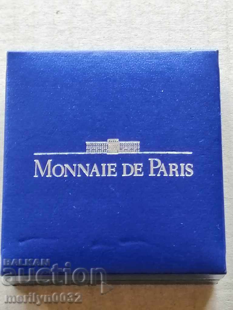 Jubilee silver coin with box Euro Union 2001 silver - 7