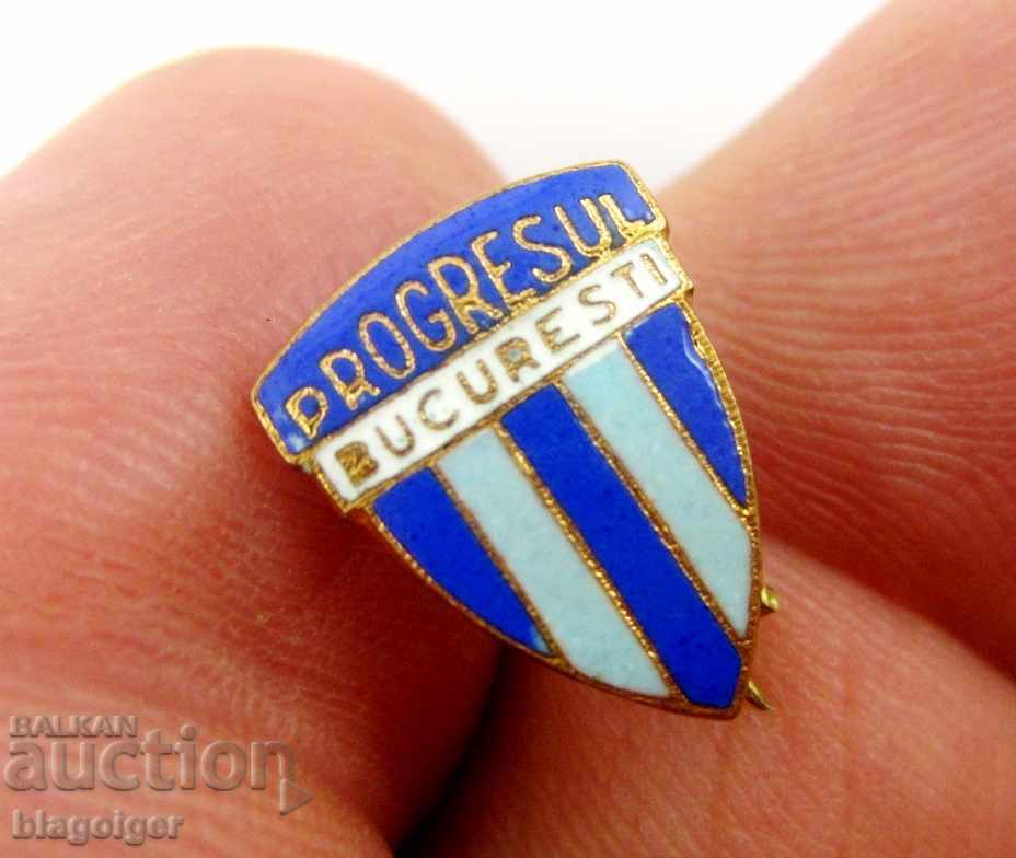 Delivery of OLD FOOTBALL BADGE-FC PROGRESSUL ROMANIA-ENAMEL
