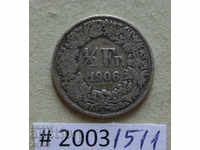 1/2 франк  1906   Швейцария