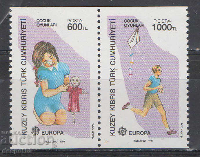 1989. Турски Кипър. Европа - Детски игри.