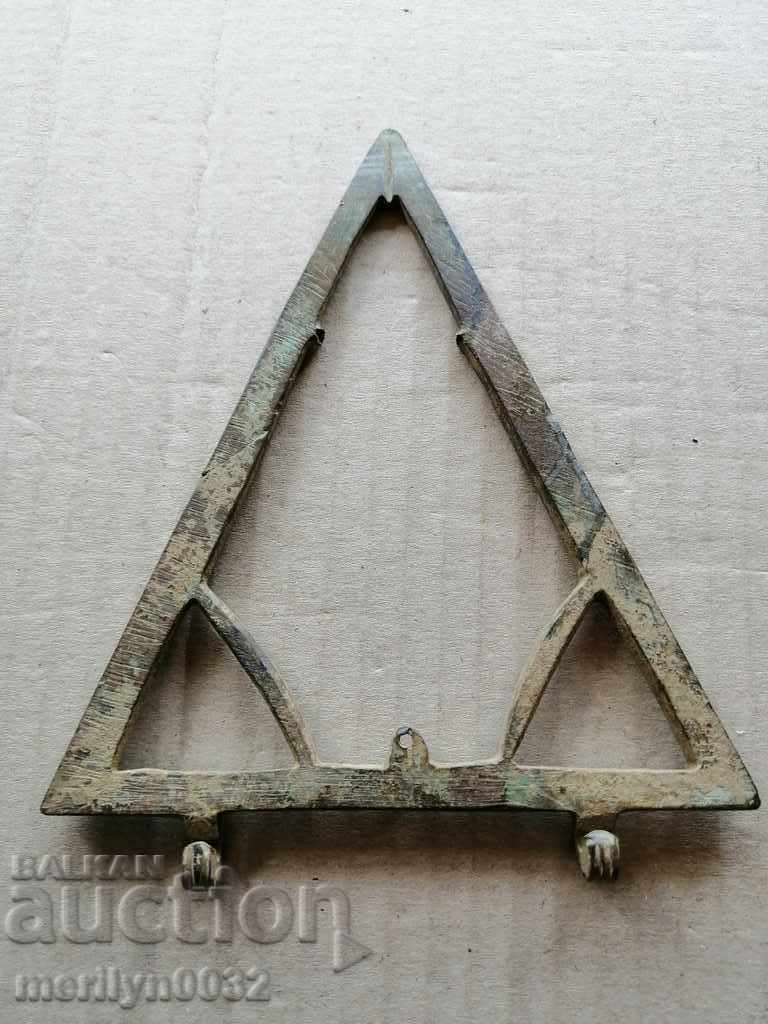 Ottoman bronze level plumb line instrument REDKAZH - 7