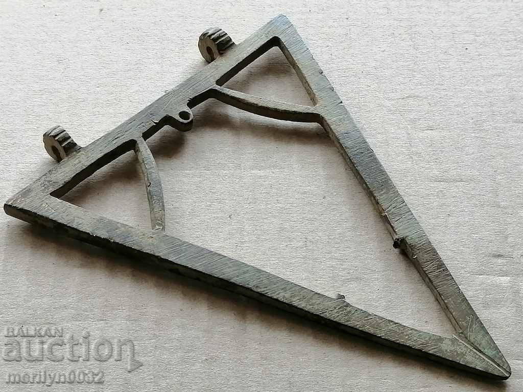 Ottoman bronze level plumb line instrument REDKAZH