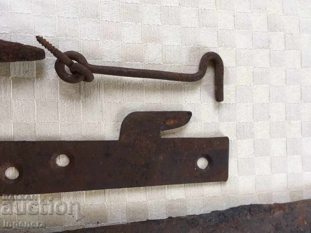 LATCH HINGE WEDGE WROUGHT IRON OLD - 5