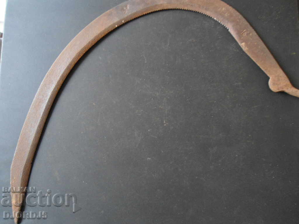 Auction Old wrought sickle, markings Auction Old wrought sickle, markings