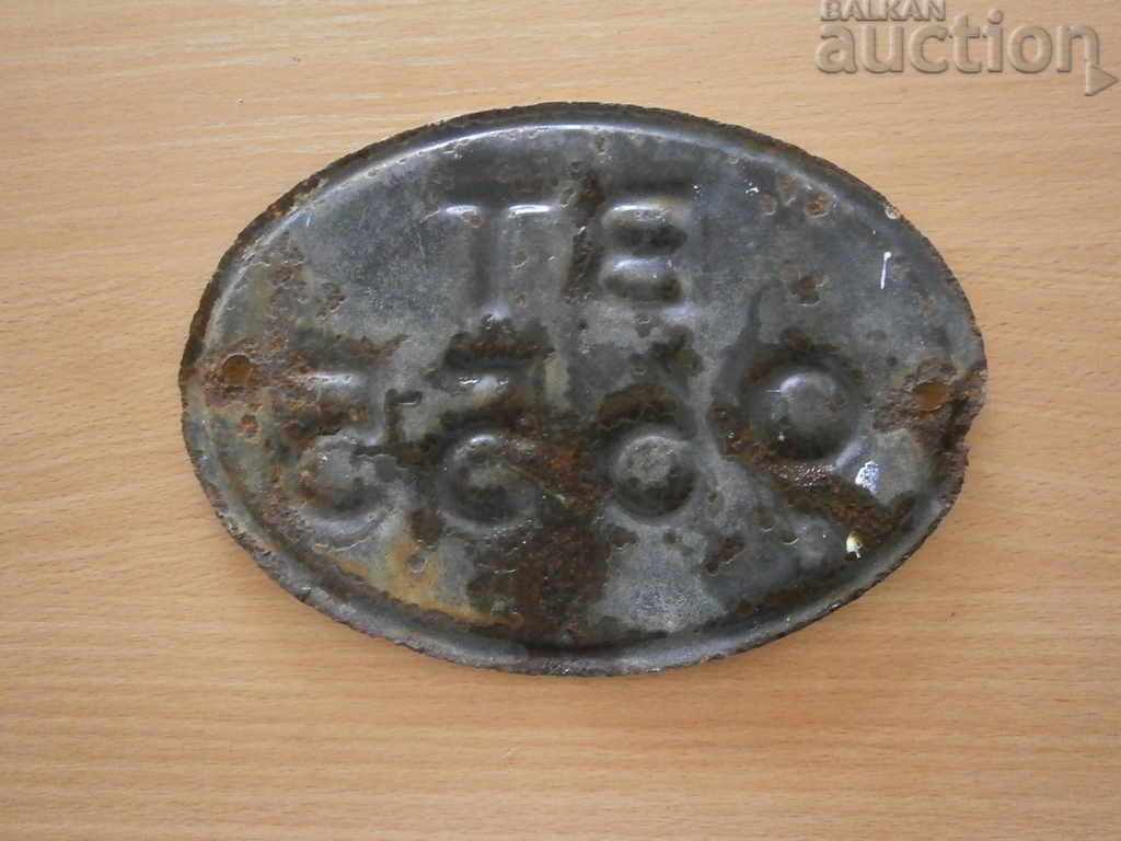 Old enameled number plate for retro motorcycle motorcycle - 7