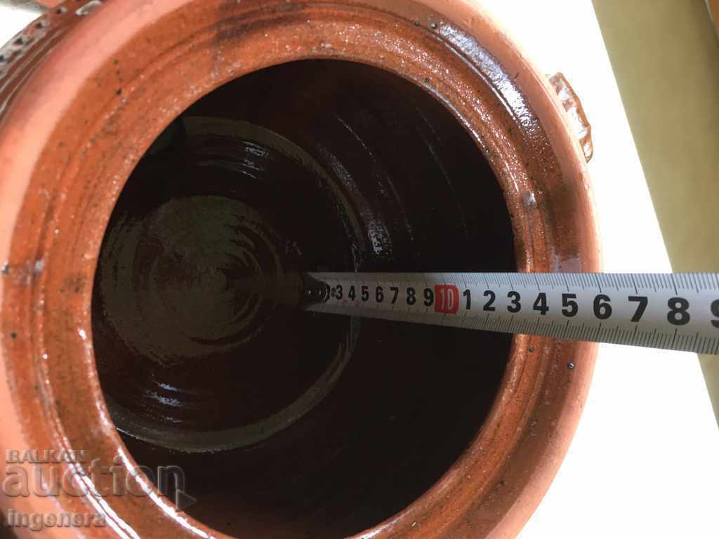 Bean Pot Gyuvech Delva Ceramics Glazed from the Socialist Era - 3l - 5 Bean Pot Gyuvech Delva Ceramics Glazed from the Socialist Era - 3l - 5