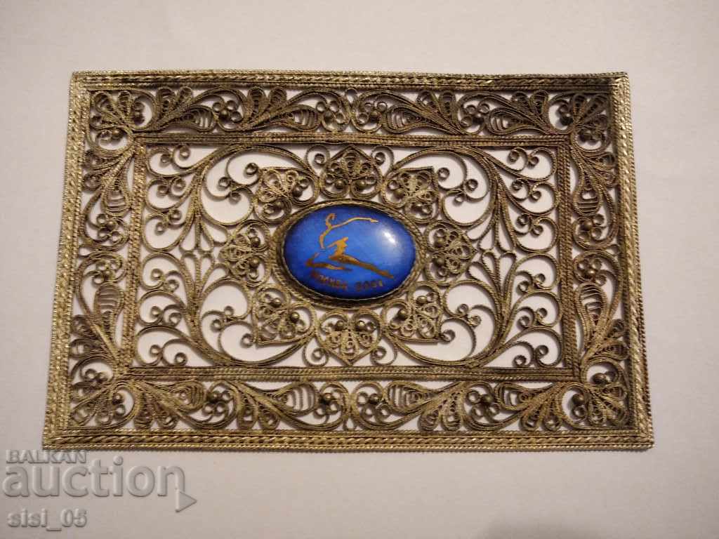 Delivery of Russian filigree, plaque, frame award Moscow 2001 Delivery of Russian filigree, plaque, frame award Moscow 2001