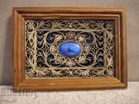 Russian filigree, plaque, frame award Moscow 2001