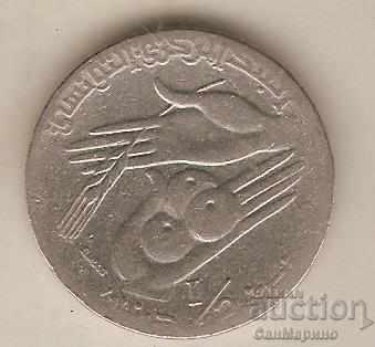 + Tunisia 1I2 dinari 1997 FAO