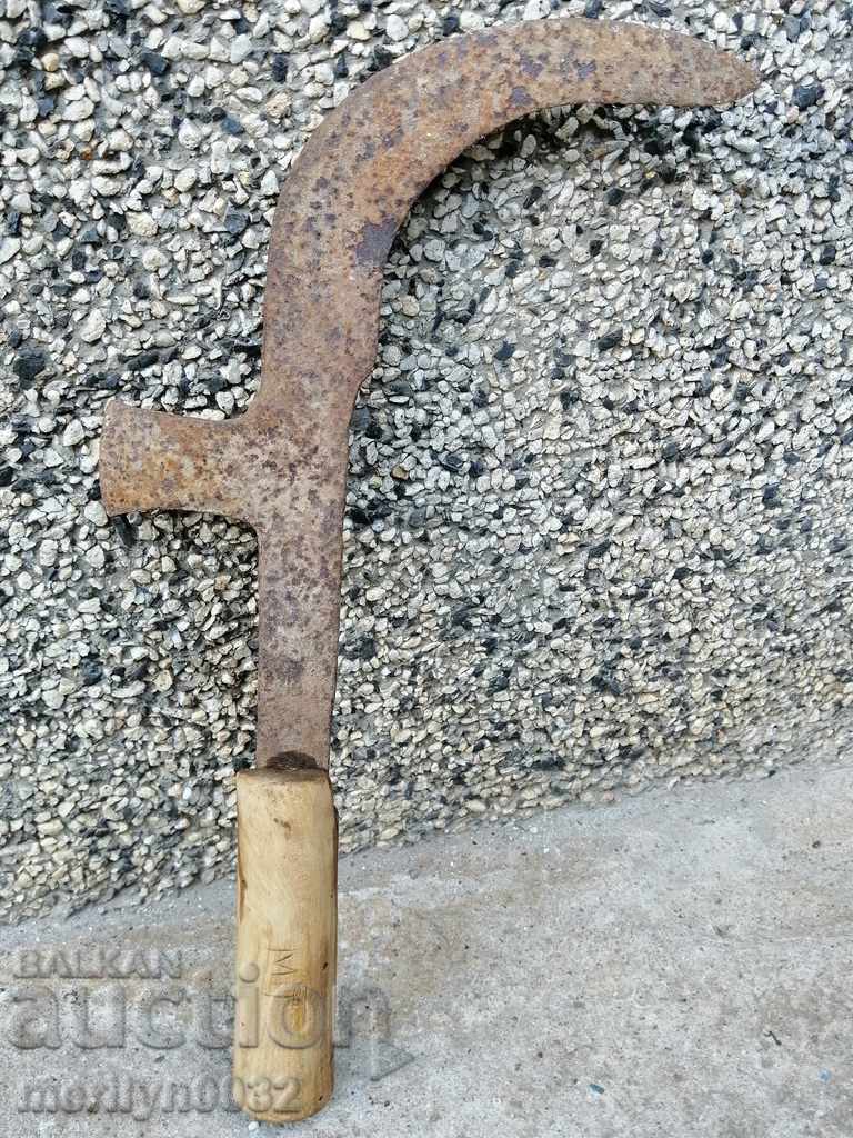 Delivery of Old hand-made fork, wrought iron, chopper