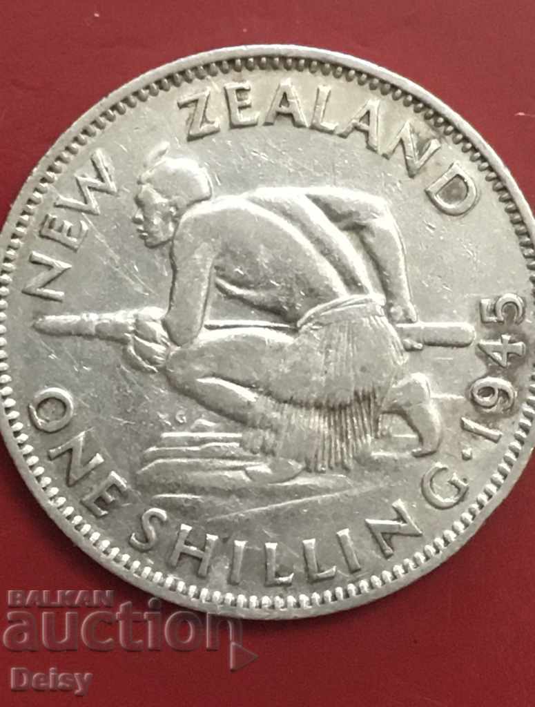 New Zealand 1 shilling 1945