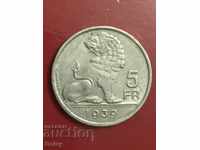 Belgium 5 francs 1939