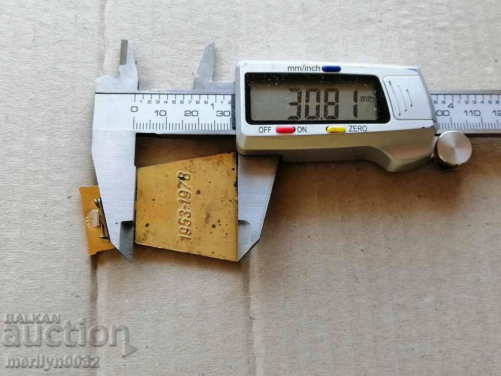 Delivery of Badge 25 years Higher Mining Geological Institute badge Delivery of Badge 25 years Higher Mining Geological Institute badge