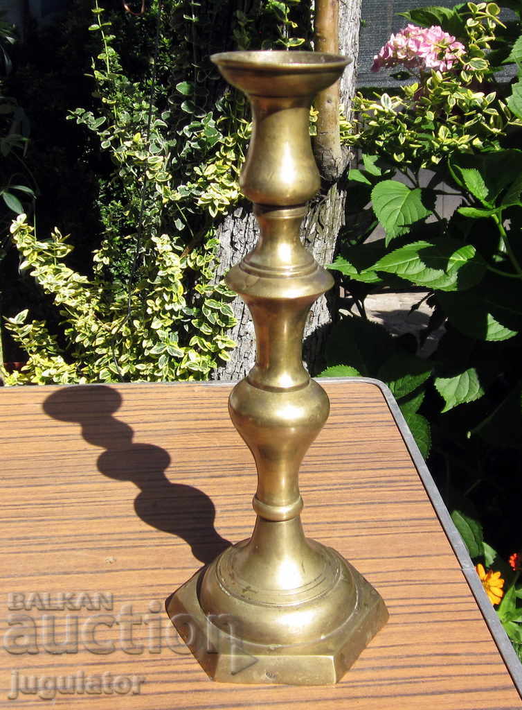 ancient Turkish Ottoman bronze candlestick Ottoman Empire