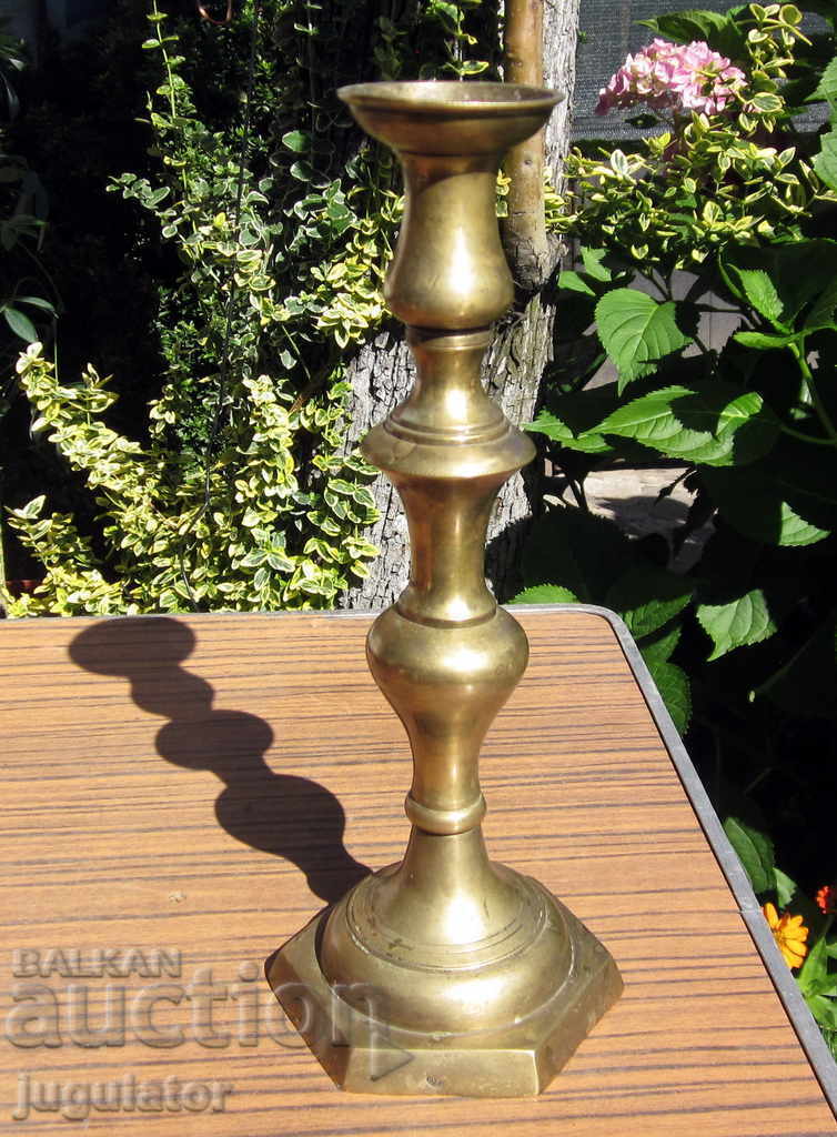 antique Turkish Ottoman bronze candle holder Ottoman Empire