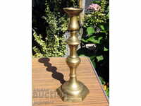 antique Turkish Ottoman bronze candle holder Ottoman Empire