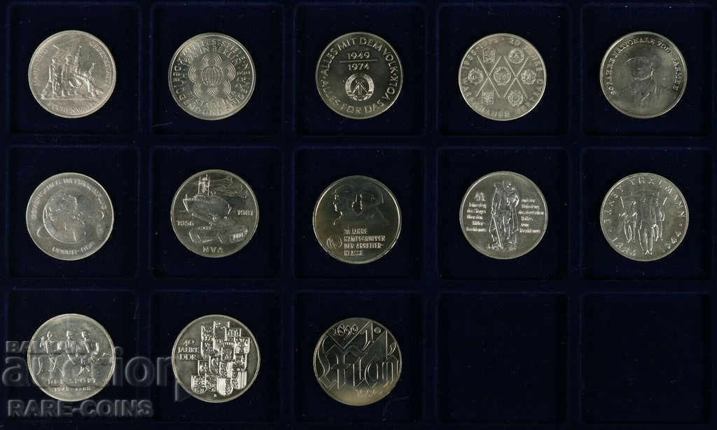 GDR Lot 13 piese 10 Timbre 1971 - 1990 UNC Original