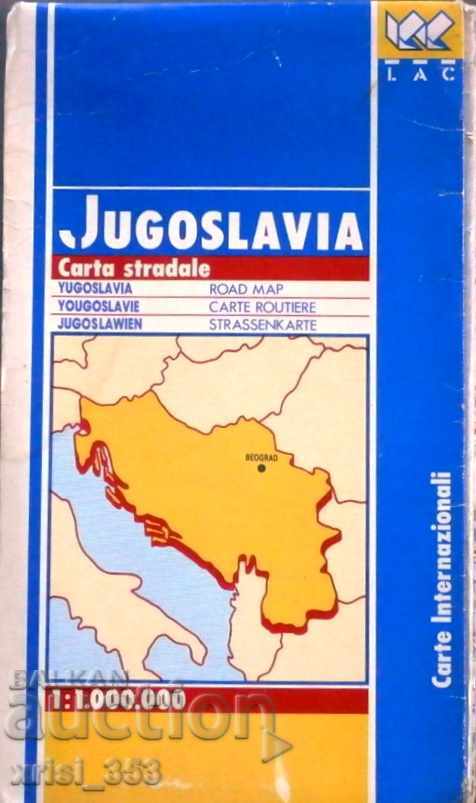 Χάρτης της Γιουγκοσλαβίας