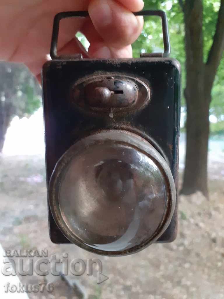OLD GERMAN FLASHLIGHT WITH MAGNIFIER HAWE LAMP WW2 WERMACHT - 6 OLD GERMAN FLASHLIGHT WITH MAGNIFIER HAWE LAMP WW2 WERMACHT - 6