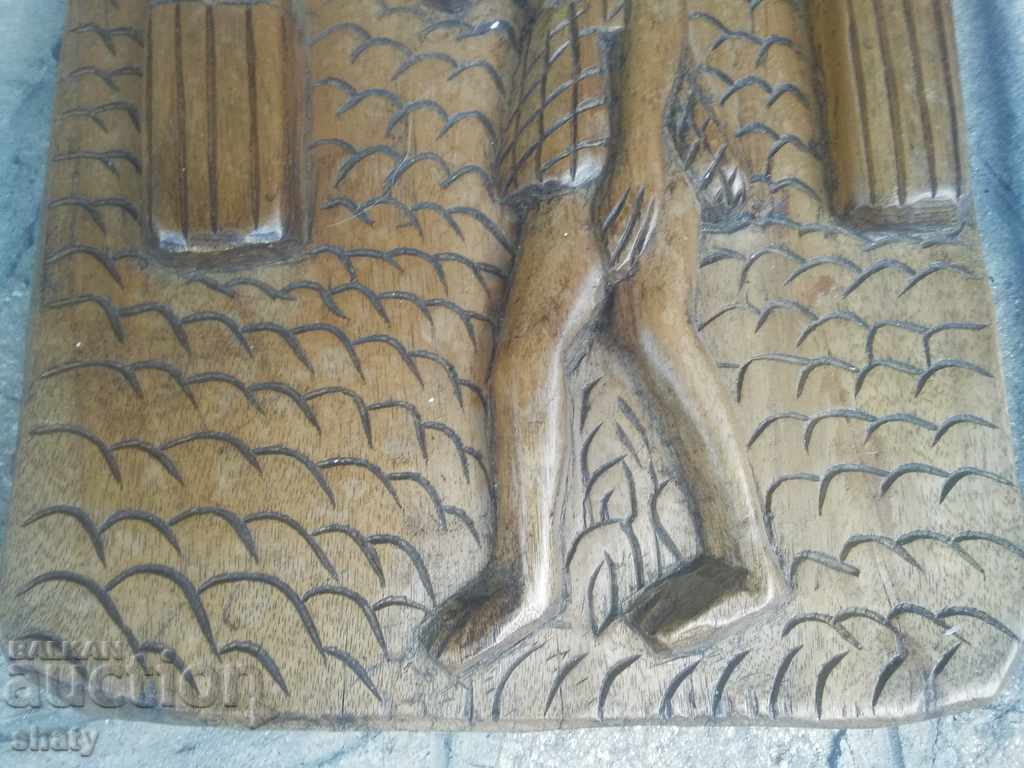Auction Wooden panel. Woodcarving. Auction Wooden panel. Woodcarving.