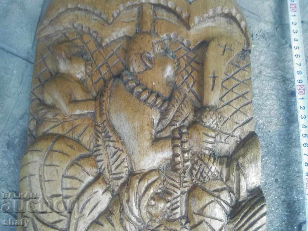 Auction Wooden panel. Woodcarving. Auction Wooden panel. Woodcarving.