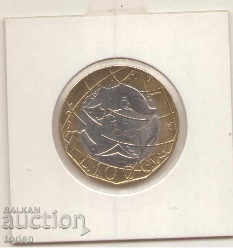 ++Italy-1.000 Lire-1997 R-KM# 190-Old West Germany Map