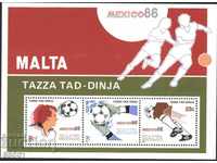 Clean block Sports Football World Cup Mexico 1986 from Malta