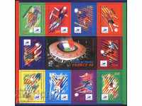 Καθαρά γραμματόσημα σε ένα μικρό φύλλο Sports World Cup 1998 από τη Γαλλία
