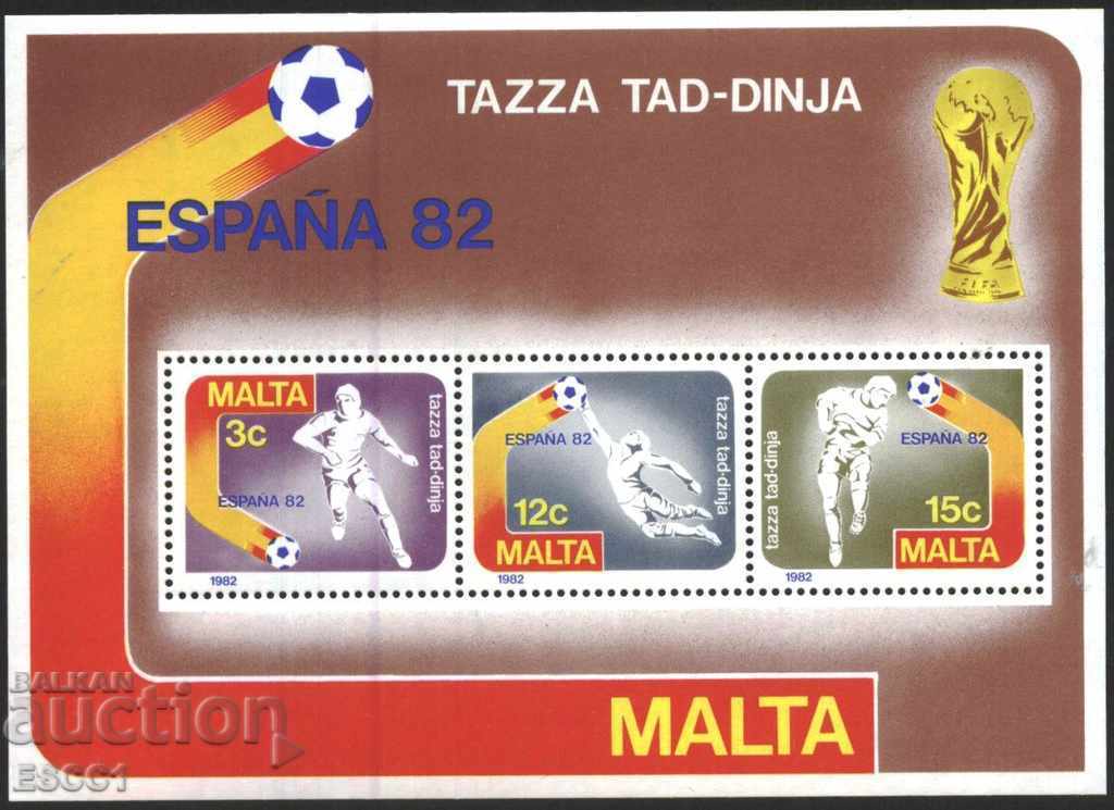 Pure block Sports World Cup Spain 1982 from Malta