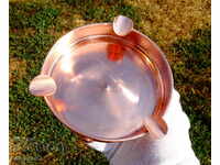 Copper ashtray 14 cm.
