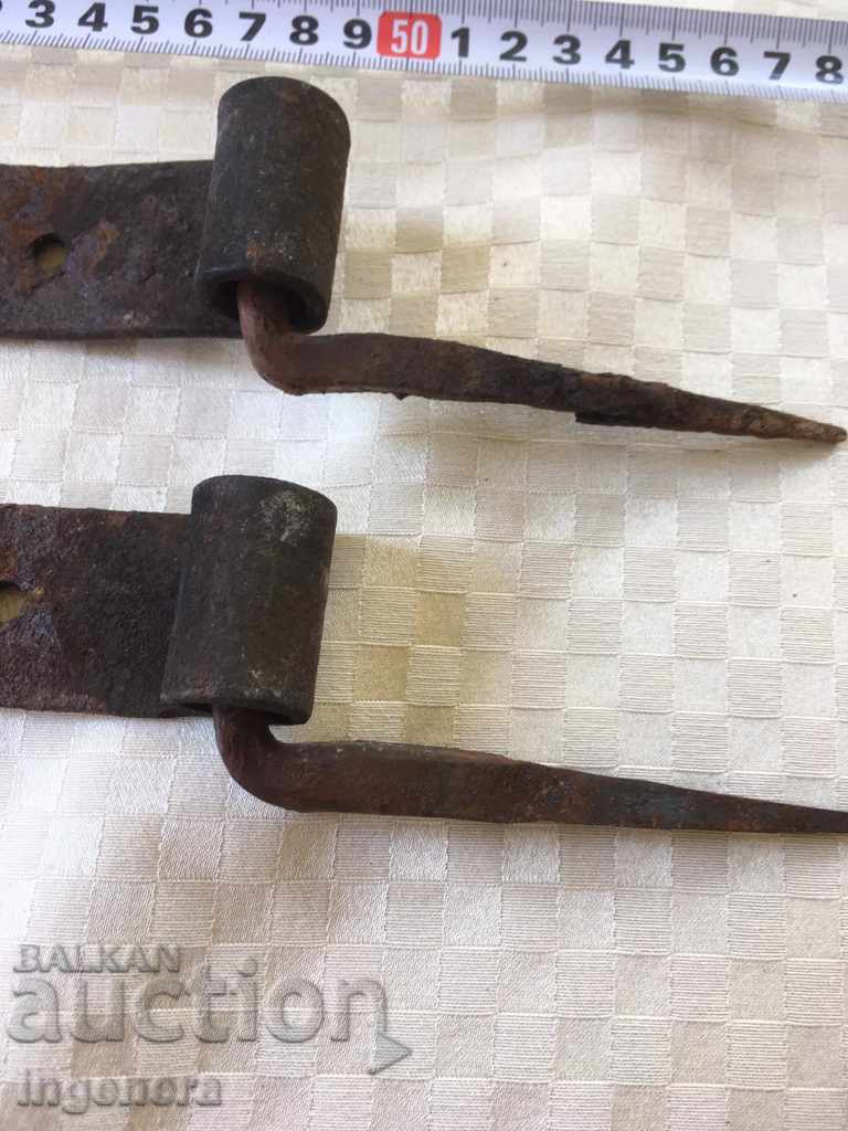 HINGE FOR AND FROM THE OLD VILLAGE GATE WROUGHT IRON-2 PCS with price 11.00 BGN | € 5.62 HINGE FOR AND FROM THE OLD VILLAGE GATE WROUGHT IRON-2 PCS with price 11.00 BGN | € 5.62