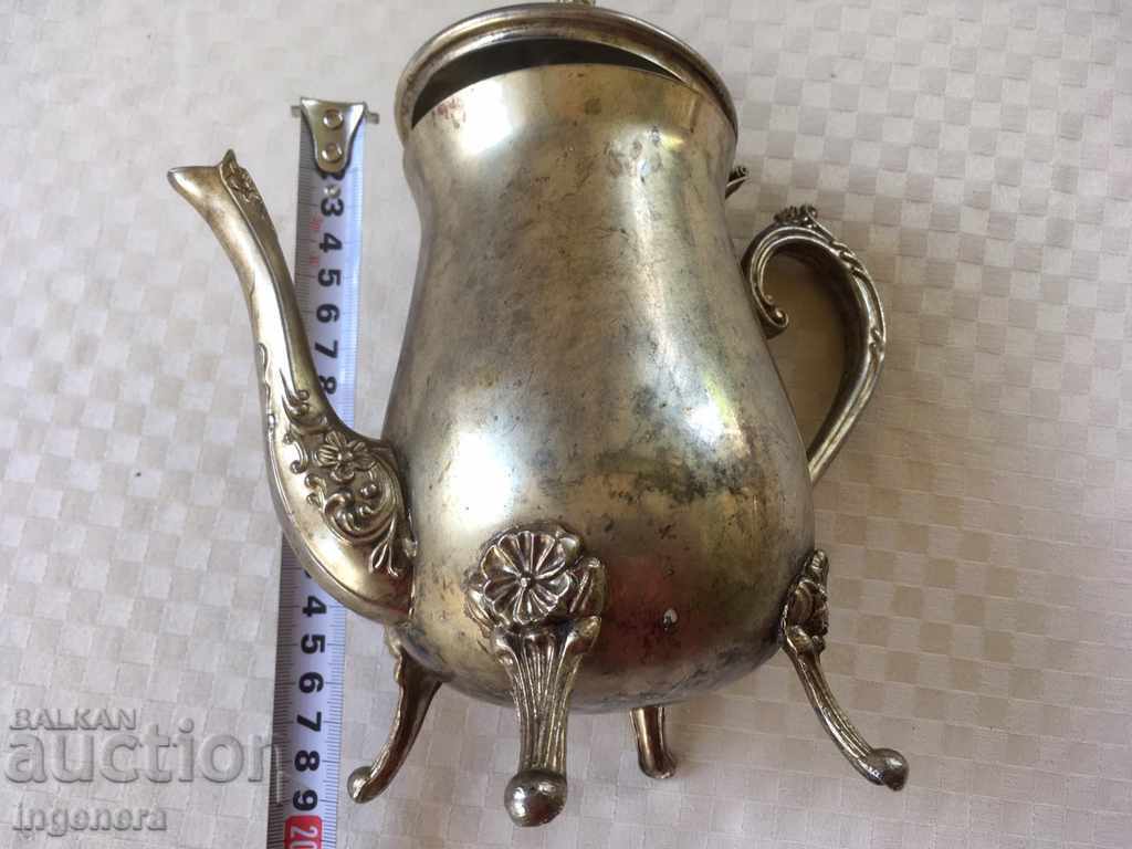 JUG silver-plated OLD HEALTHY KETTLE-1 LITER - 5 JUG silver-plated OLD HEALTHY KETTLE-1 LITER - 5