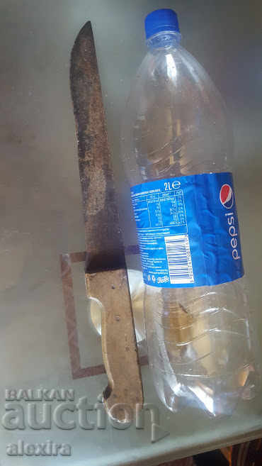 Auction  huge old forged knife dagger bow tie sword sword