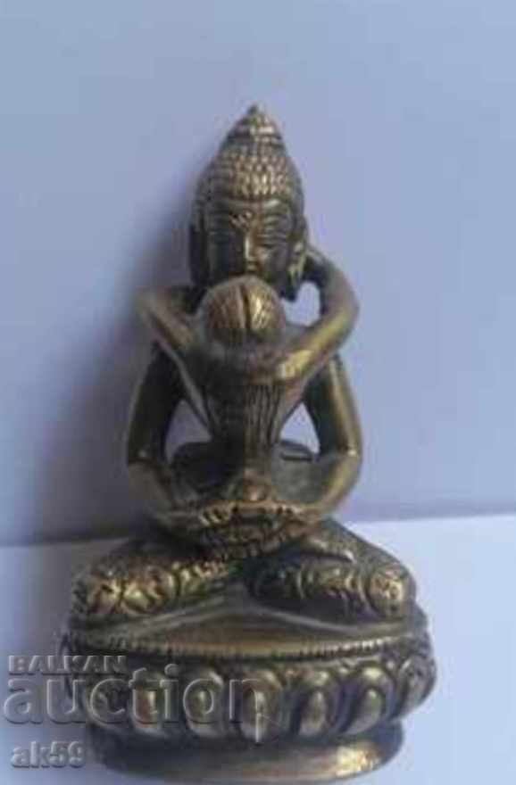 Buddhist erotica - bronze, small plastic.