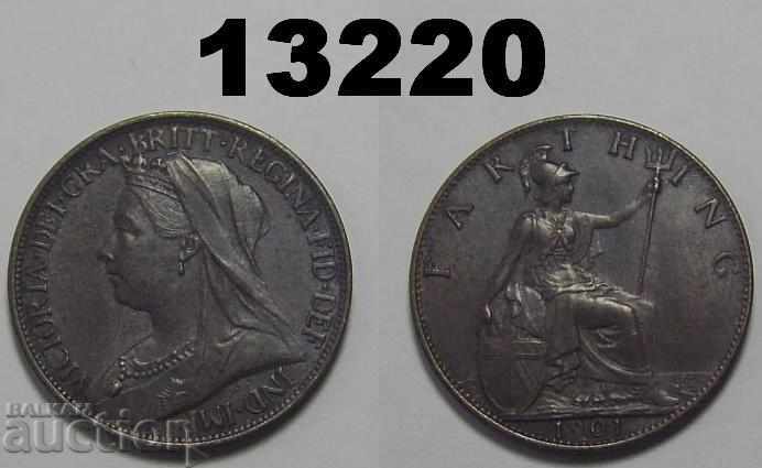Μεγάλη Βρετανία 1 farting 1901 Εξαιρετικό νόμισμα