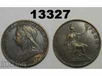 Великобритания 1 пени 1901 монета