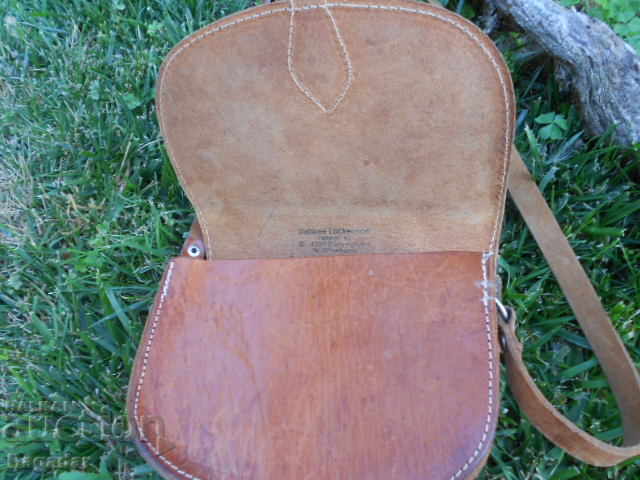 Παλιά γερμανική δερμάτινη τσάντα κυνηγιού - 5
