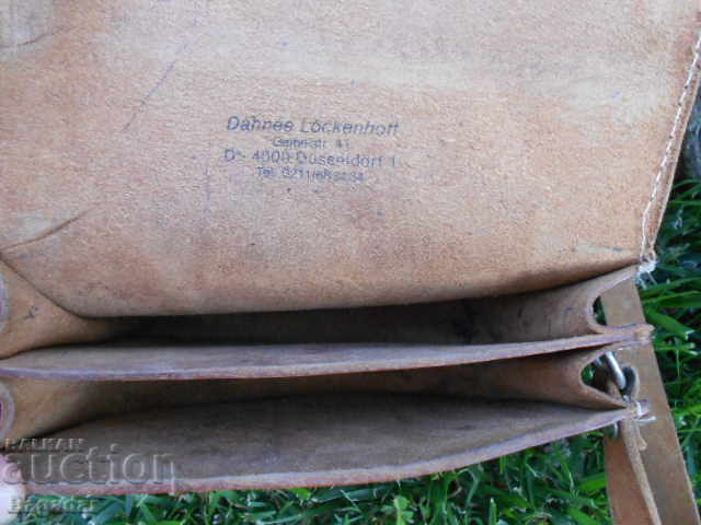 Παλιά γερμανική δερμάτινη τσάντα κυνηγιού - 7