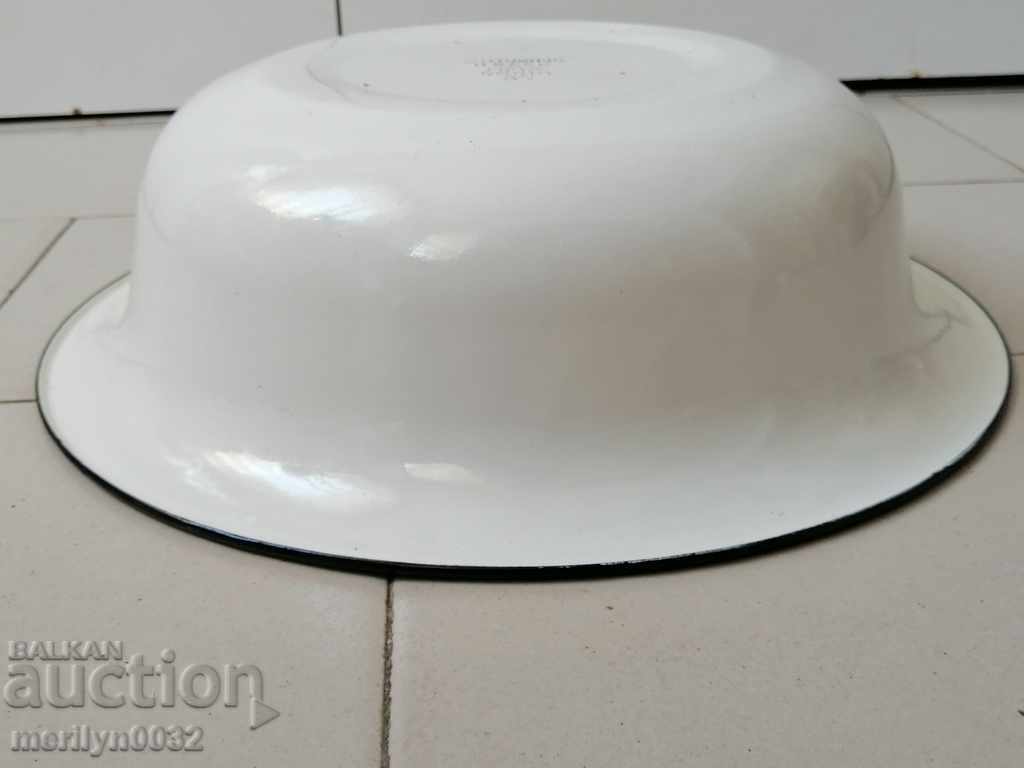 Auction Enamelled salt basin, basin, enameled vessel, USSR Auction Enamelled salt basin, basin, enameled vessel, USSR