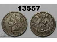 САЩ 1 цент 1888 отлична XF+ монета