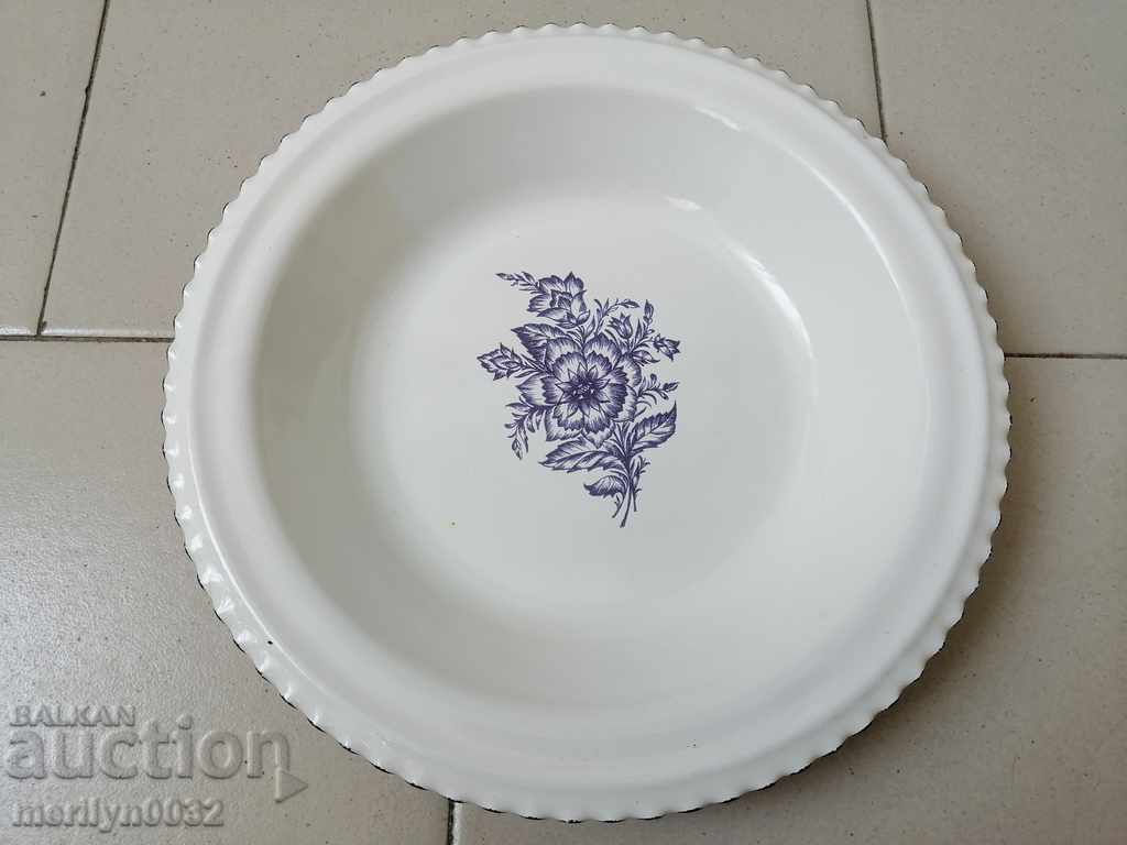 Auction Enameled tray plate enamel enameled dish Auction Enameled tray plate enamel enameled dish