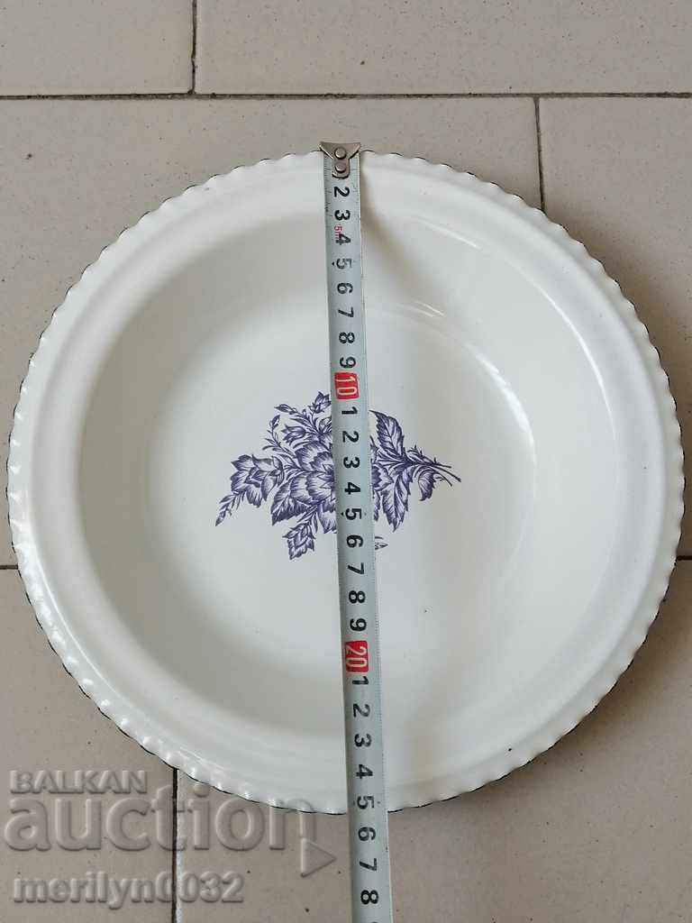 Enameled tray plate enamel enameled dish - 5 Enameled tray plate enamel enameled dish - 5