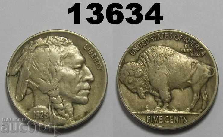 Statele Unite 5 cenți 1925 Nichel Buffalo