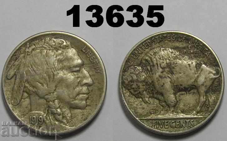 United States 5 cents 1919 Buffalo nickel