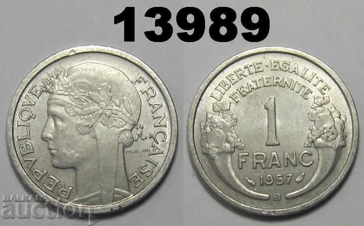 Franța 1 franc 1957 B Monedă excelentă