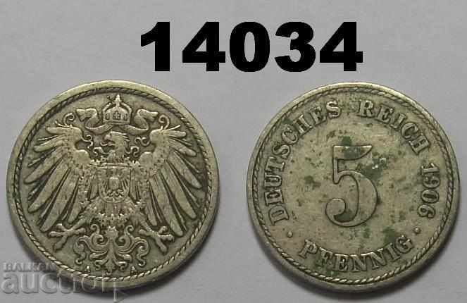Germany 5 pfennig 1906 A coin