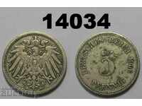Germania 5 pfennig 1906 O monedă
