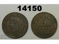 Франция 5 сантима 1897-A AUNC монета