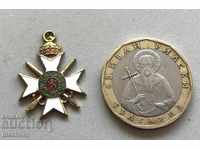 4499 Kingdom of Bulgaria miniature Order of Courage III degree