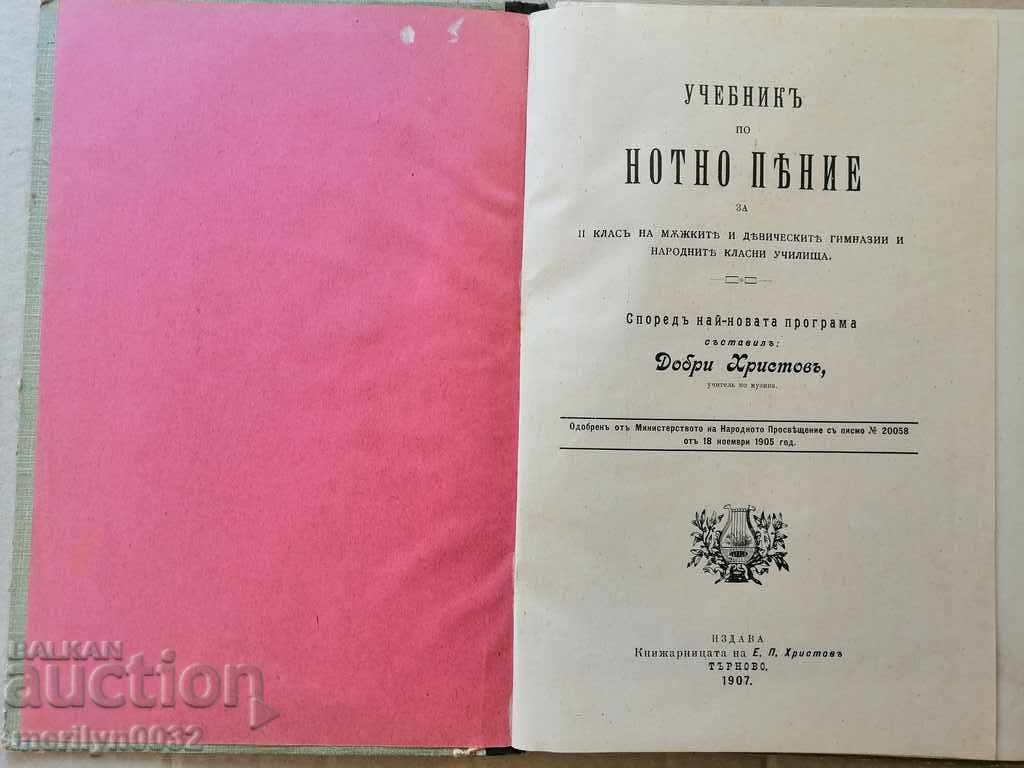 Παλιό βιβλίο Εγχειρίδιο μουσικής τραγουδιού με τιμή 58.00 BGN | € 29.65